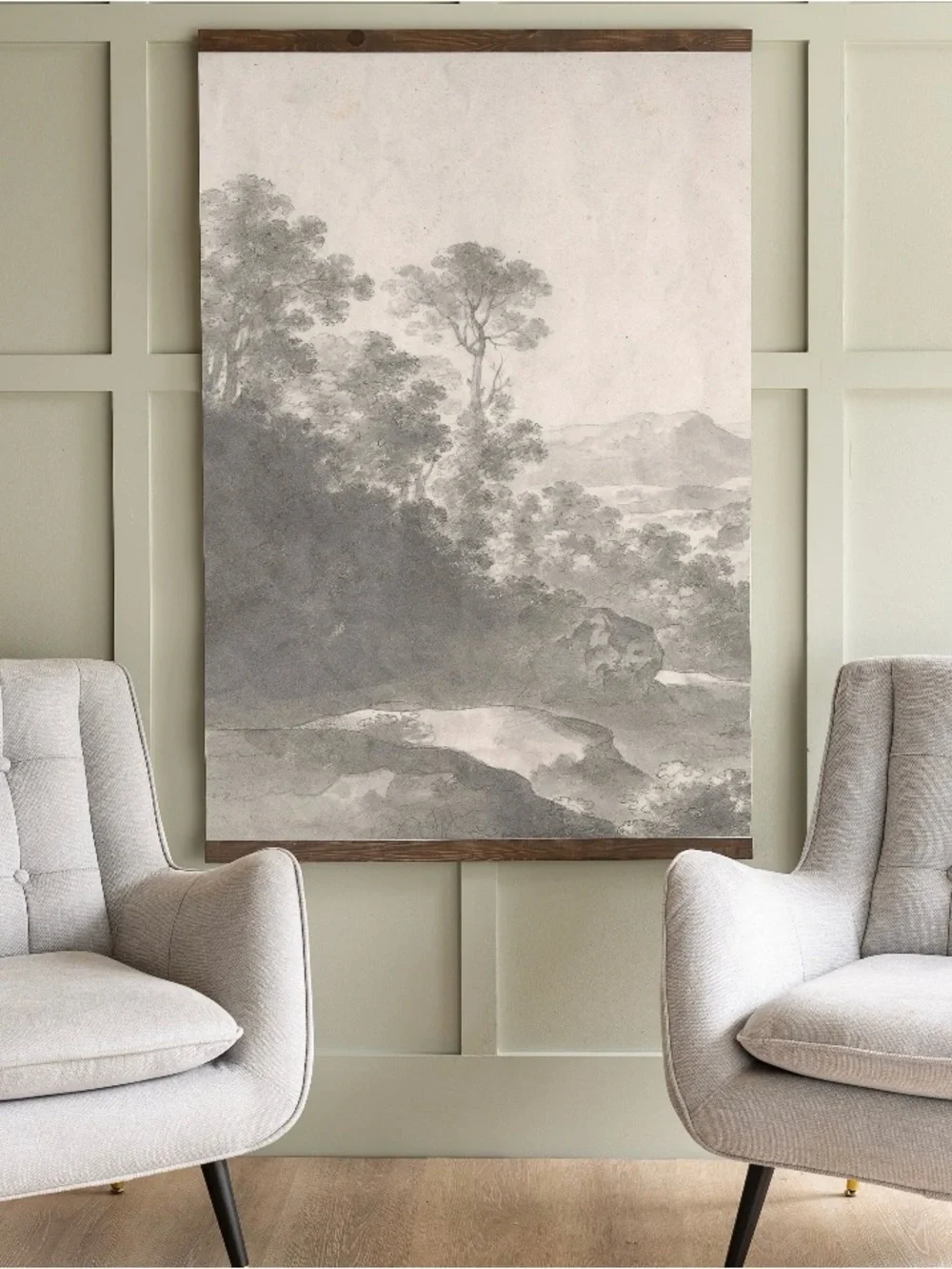 Large Landscape Art Printed on Canvas